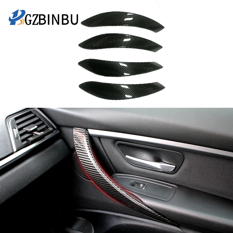 

For BMW Serie 3 F30 F35 4 serie F32 f33 f36 in fibra di carbonio assetto Interno interno maniglia