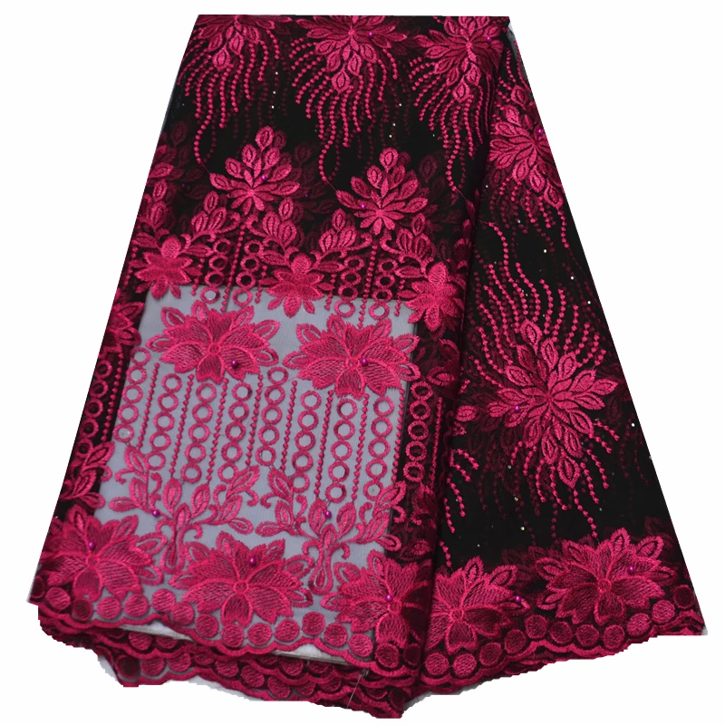 Желтая кружевная ткань Африканское Тюлевое кружево высокое качество Вышитое