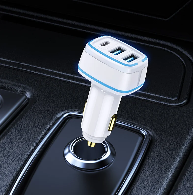 

Jatu 80W 3 Ports PD & QC Car Charger,TYPE C Charger For Iphone Samsung Xiaomi Huawei Laptop Tablet