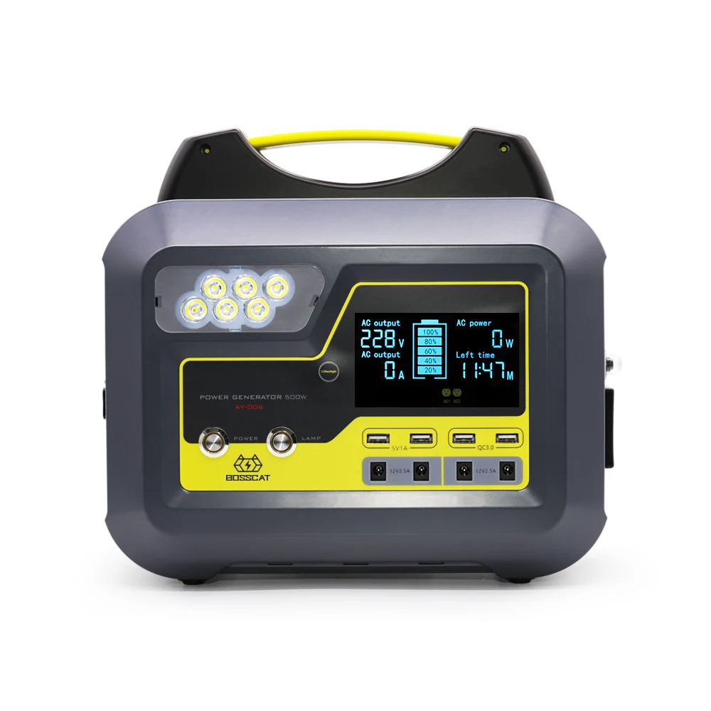 

BOSSCAT 500W 220V 110V Portable Power House Station Power Pack