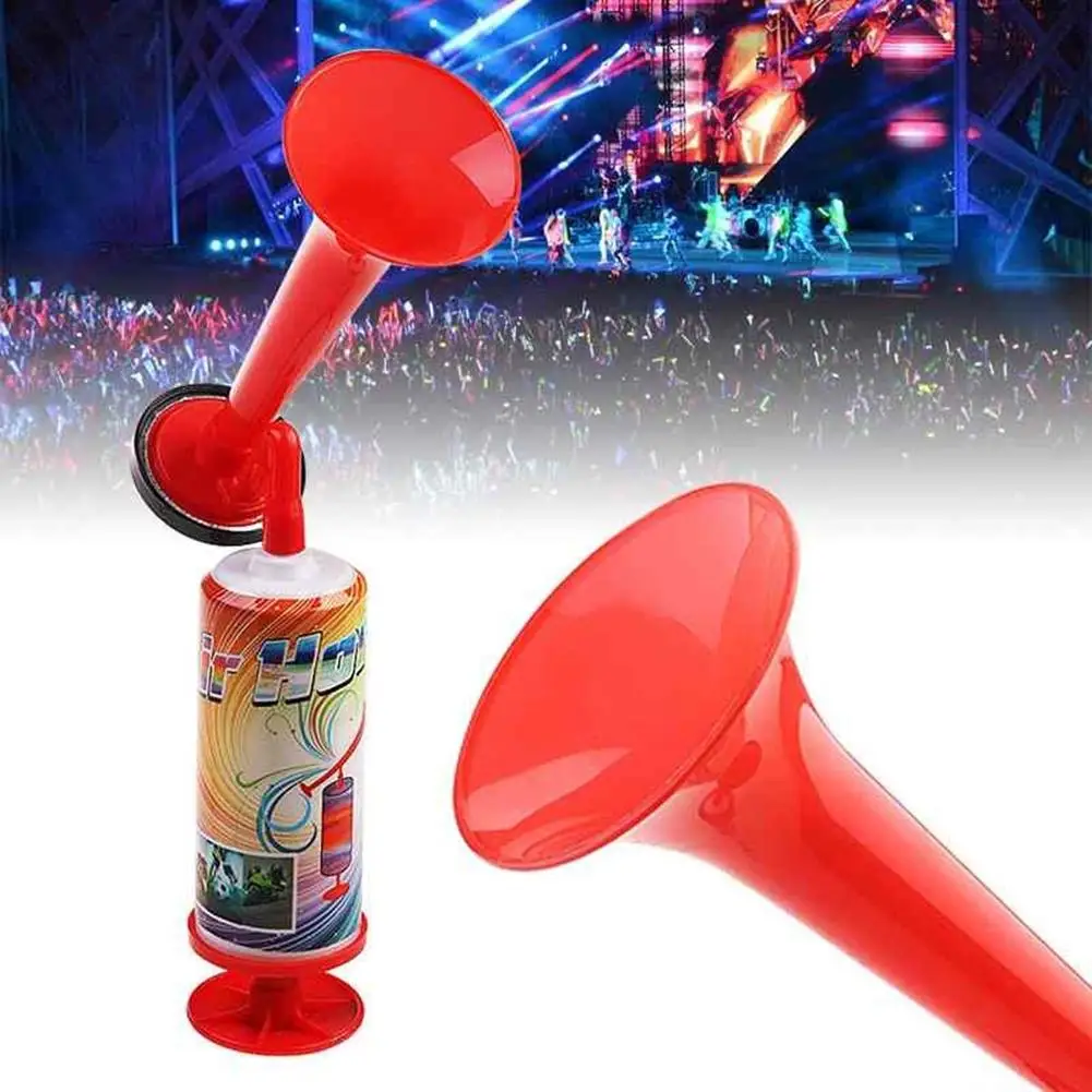 

Handheld Push Air Pump Loud Horn Cheerleading Party Football Sports Events Loud Speaker Cheering Squad Trumpet Kids Toy Pump