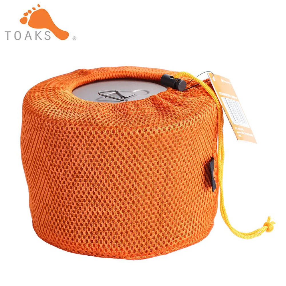 Титановая чашка для горшков TOAKS сверхлегкая посуда кемпинга уличные горшочки в