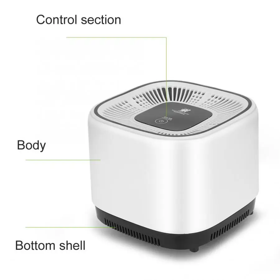 

3 Layer Filter Air Purifier 360 Degree Micro Ecological Negative Ion Generator Home Air Cleaner Ionizer Aroma Diffuser Purifiers