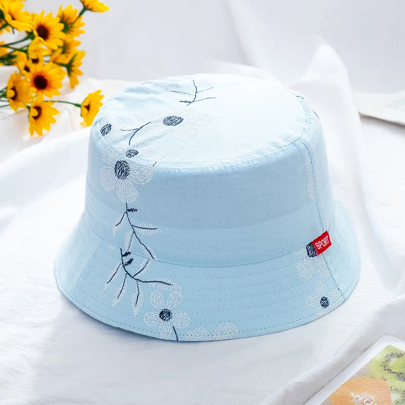 

New Children's Bucket Hats Animal Flower Fruit Printing Cotton Soft Summer Cap For Girls Boys Kids Casual Multicolor Panama Hat