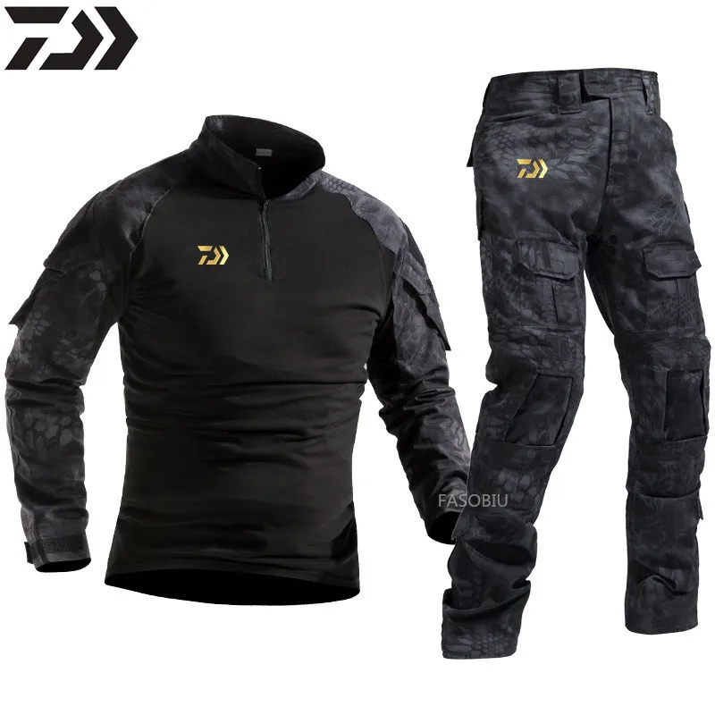 

Рыболовная одежда Daiwa, спортивные уличные рыболовные рубашки, быстросохнущие штаны, мужской рыболовный костюм, дышащая Солнцезащитная одеж...