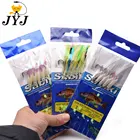 20 упаковок, размер крючка 1234, перья скумбрии, приманка для морской рыбалки, светящийся рыболовный крючок, тройная приманка, рыболовная проволока