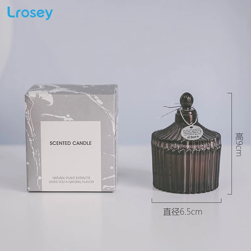 Brown bottle coffee Романтичные ароматические свечи, подсвечник, свадебные центральные подарочные коробки, украшение комнаты, Натуральный Свежий домашний декор, стеклянный подсвечник - Цвет: Brown bottle coffee