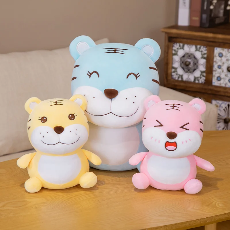 

New 24-42 cm cute sitting lying tiger plush toys soft doll stuffed Pillow children girl birthday gift Kawaii room decoration