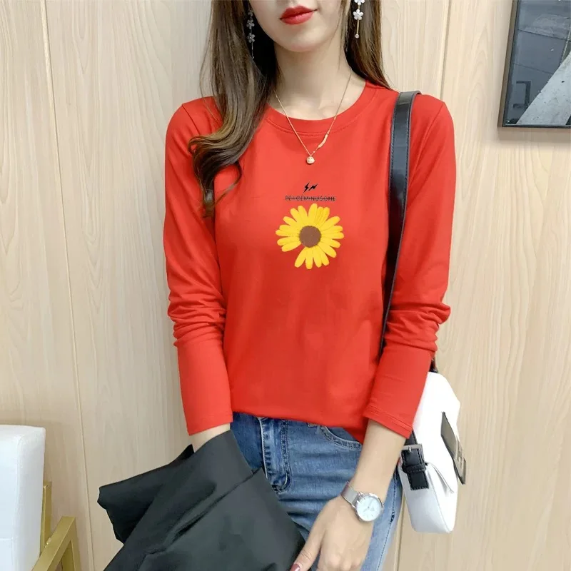 

T-Shirt brown Women Short Sleeves Shirt 100% Cotton Awesome Femme Summer Top