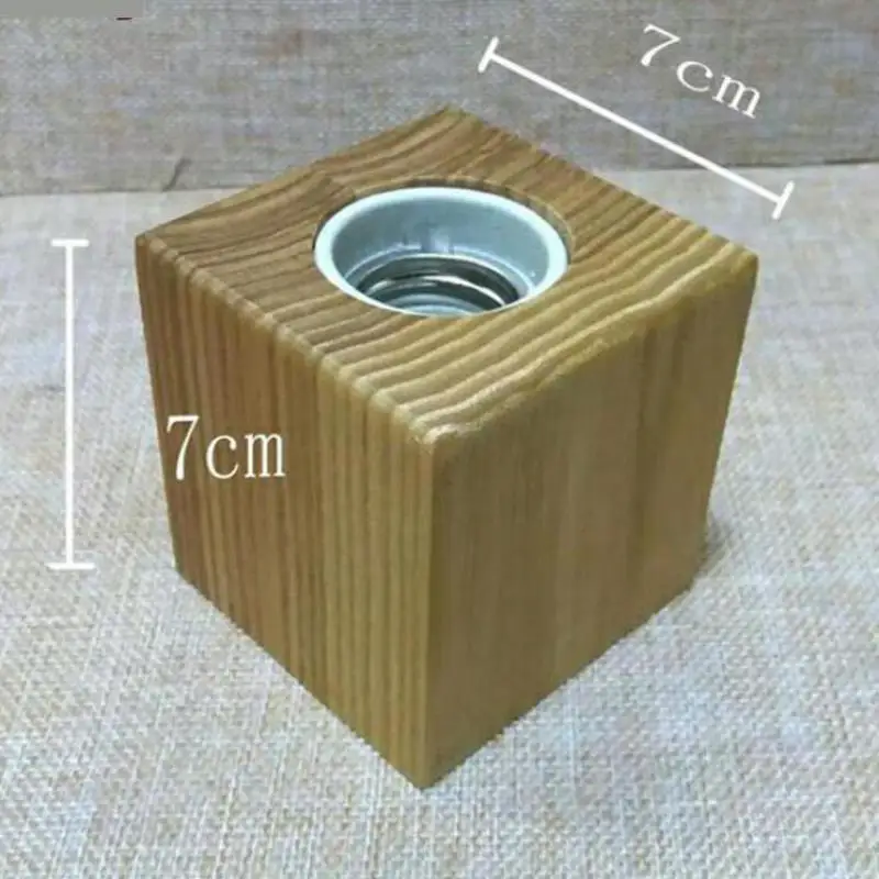 Ночник для детей винтажные прикроватные настольные лампы квадратная деревянная