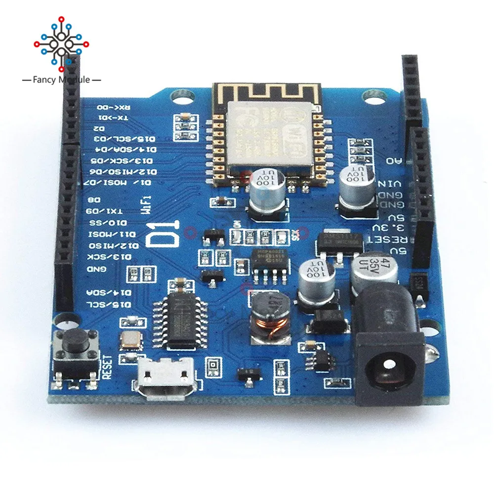 Умная плата diymore WeMos D1 WiFi UNO R3 на основе интерфейса ESP8266 ESP 12E беспроводной модуль Wi Fi
