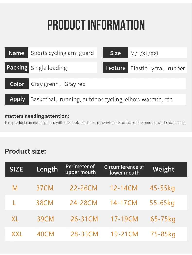 

Sports Fitness Arm Guards Men and Women Lightweight Breathable Outdoor Mountaineering Fishing Basketball UV Sunscreen Sleeves