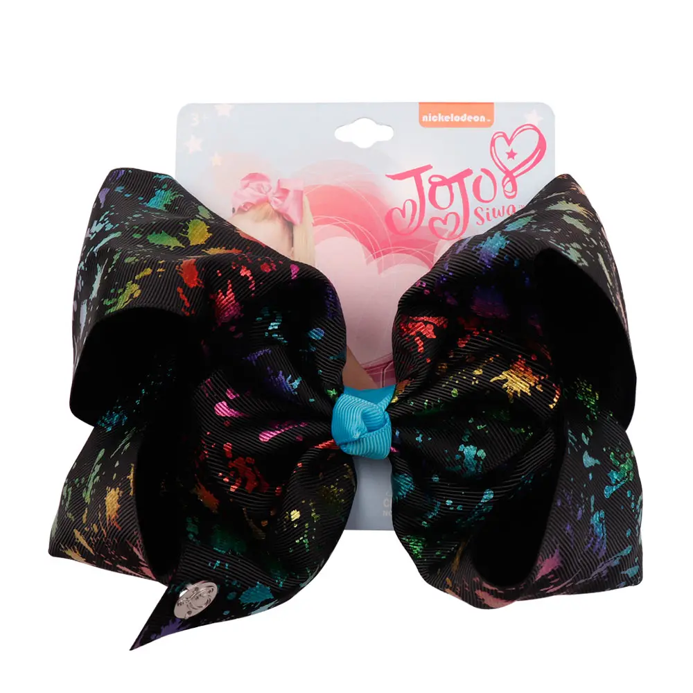 11 " Большая лента Amoeba банты для волос для девочек Jojo Siwa большой узел JOJO заколки-бантики для волос детские заколки для волос аксессуары для волос - Цвет: 11