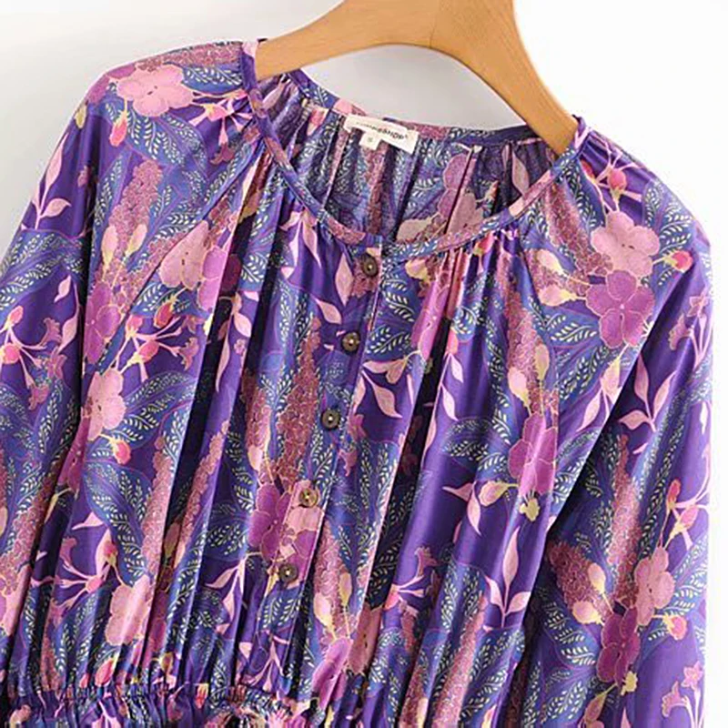 Женское винтажное мини платье с цветочным принтом на завязках|Женские платья| |