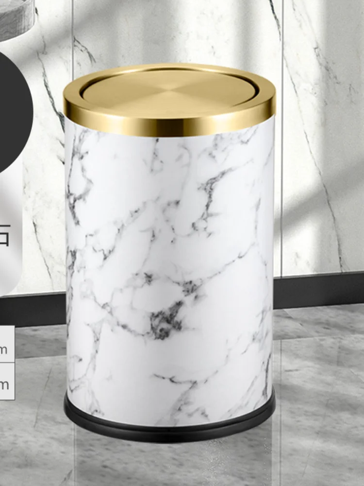 

Luxury Nordic Bedroom Trash Bin Kitchen Trash Can Creativity Living Room Minimalist Rangement Cuisine Kitchen Storage BC50LJT
