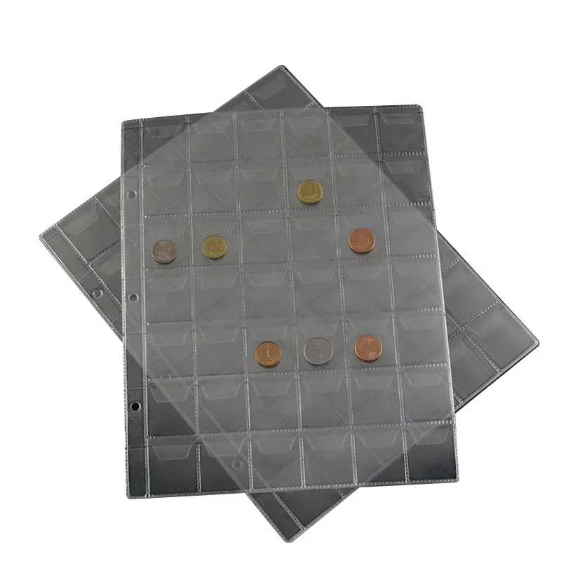 

42 Pockets Coin Holder Sheet for Storage Collection Album Case