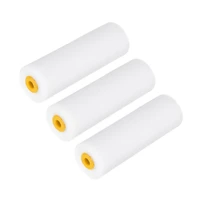 uxcell 3pcs paint roller cover 4 5 mini sponge brush home wall painting treatment to paint trim doors edging line striping