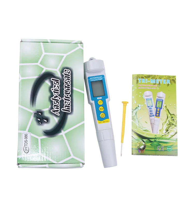 Yieryi Protable TDS/PH&ampTEMP 3 in 1 Digital Drinking Water quality Analyzer pH Monitor for Aquarium Acidometer Measurement Tool |