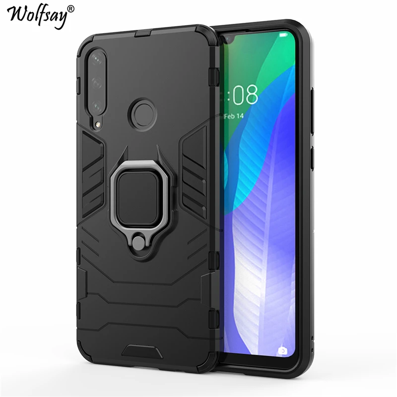 Чехол для Huawei Y6P Y9S Y8P Y6S Y7P автомобильный держатель бронированные Чехлы Жесткий ПК