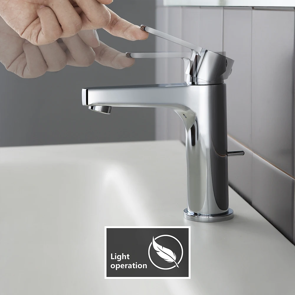 Оригинальные смесители для раковины CECIPA с дренажным стержнем хромированный