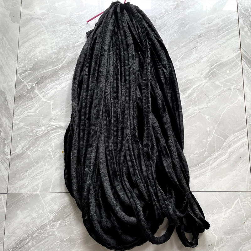 DIY искусственный кроличьи меховые пушистые ленты для одежды обуви с отделкой из |