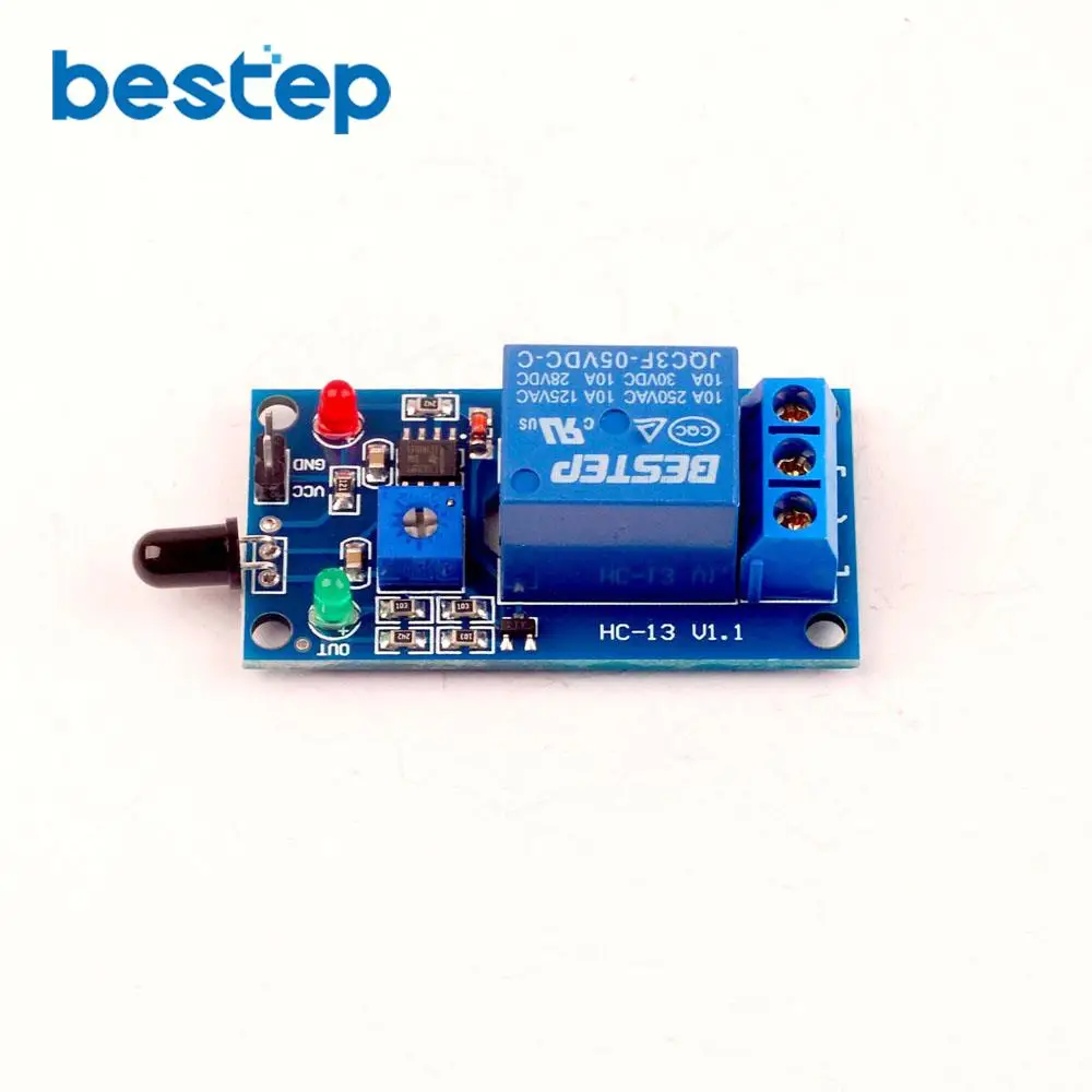 1 канал 5 в модуль датчика пламени обнаружения огня реле пожарной сигнализации|flame