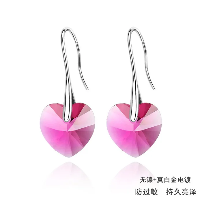 

South Korea exquisite handmade naked crystal earring OL earrings pendant