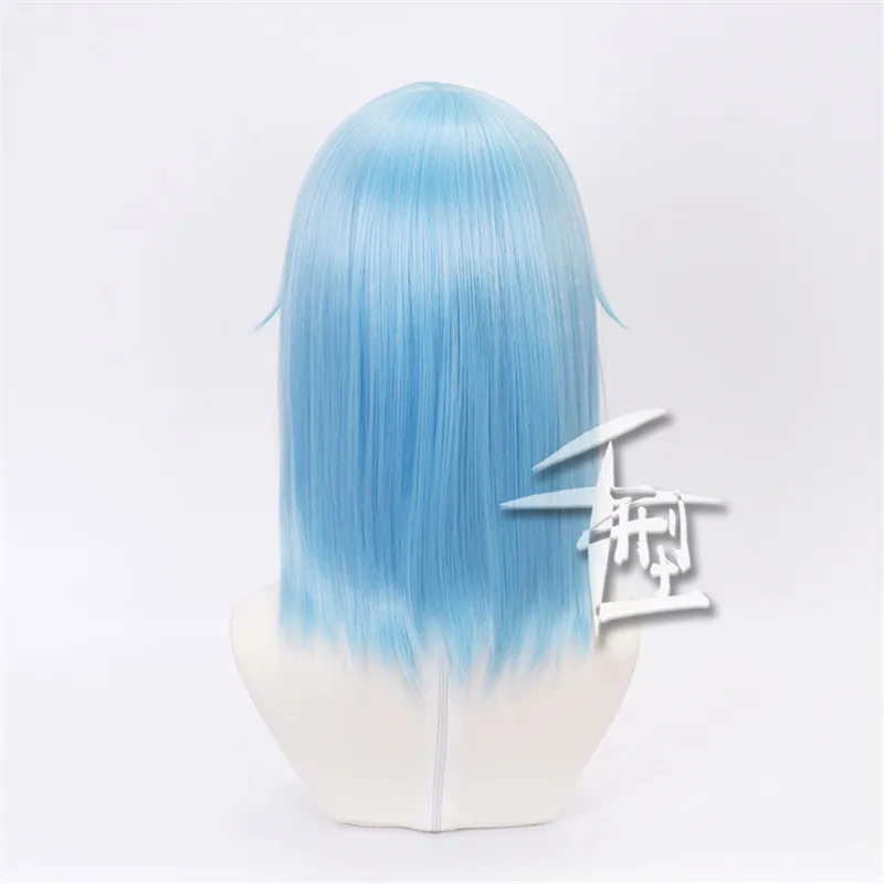 

Rimuru Tempest Cosplay Wig That Time I Got Reincarnated as a Slime Long Blue Wig Halloween Costume Party Hair Wig
