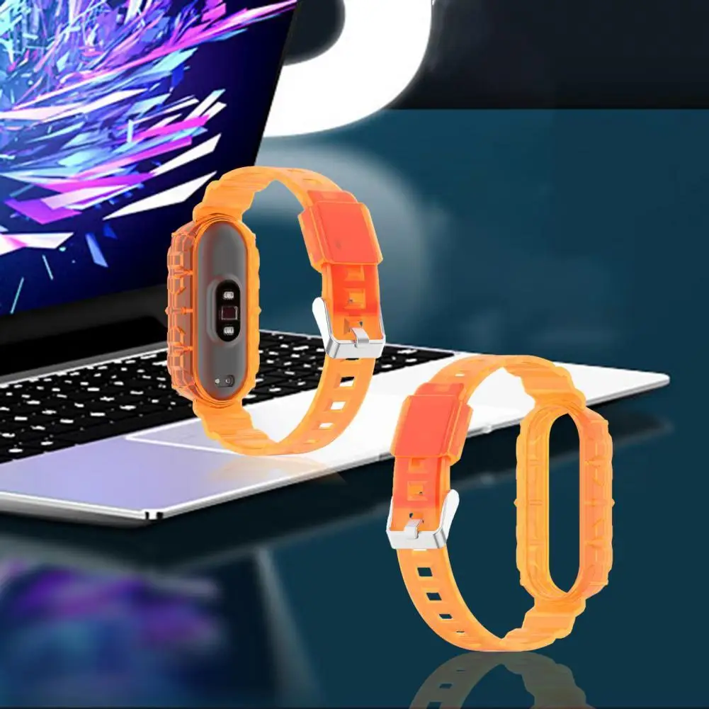 

TPU Transparent Waterproof Smart Bracelet Watch Strap Sports Wristband for Xiaomi Miband 5/6