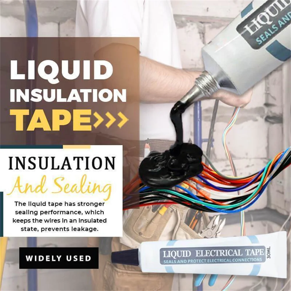 

30/125ml Insulation Electrical Sealant Liquid Tape Paste Waterproof Anti UV Fast Dry Lamp Board Electronic Sealant No Corrosion