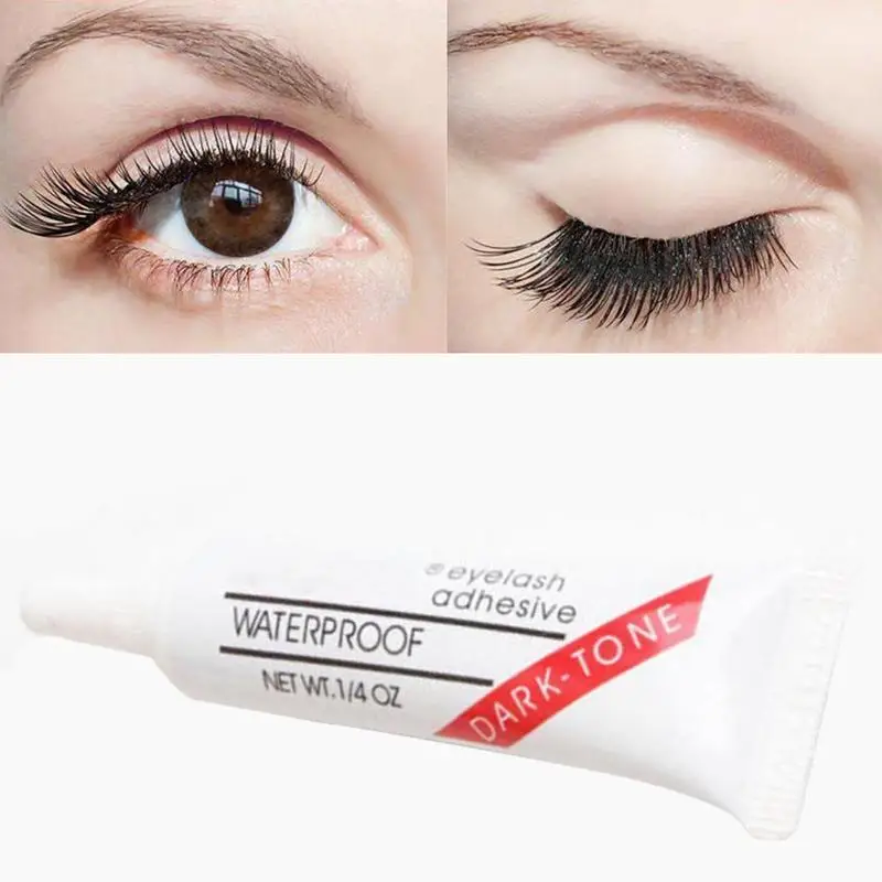 Профессиональные Накладные ресницы 1 шт. клей для макияжа накладные белый черный