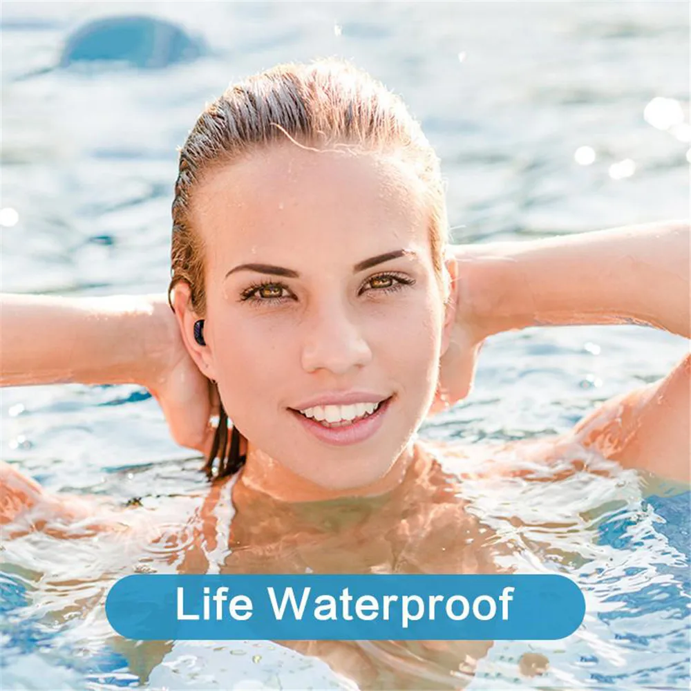 TWS Bluetooth Earphone V7 Wireless 5.0 Headphone Touch Headset Sport Waterproof 3D Stereo Sound LED Earbuds fas | Электроника