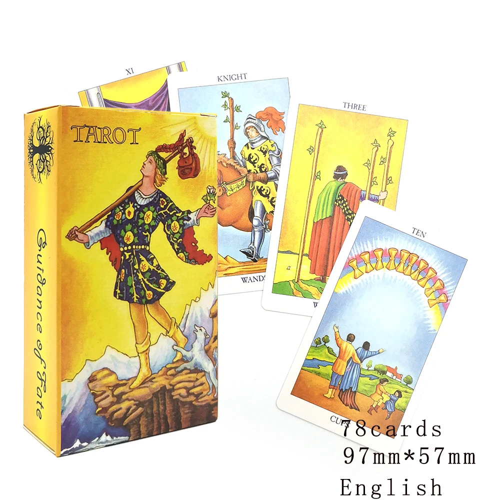 

The Most PopularClassic Rider Waite Tarot Cards Full English Cards for Party Game Deck Oracle Mystical Divination High Quality