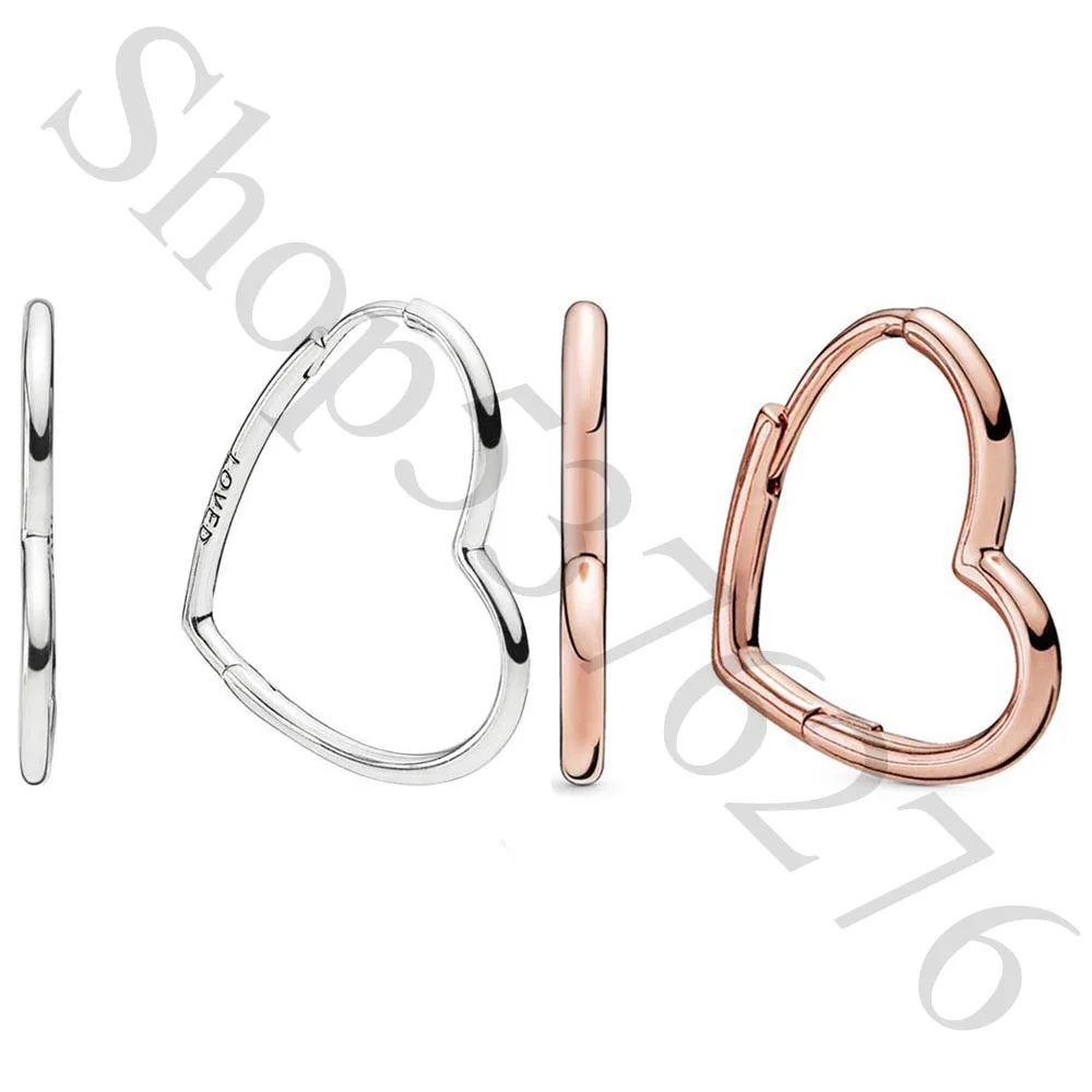 Аутентичные 925 пробы Серебряные Оригинальные Асимметричные европейские серьги