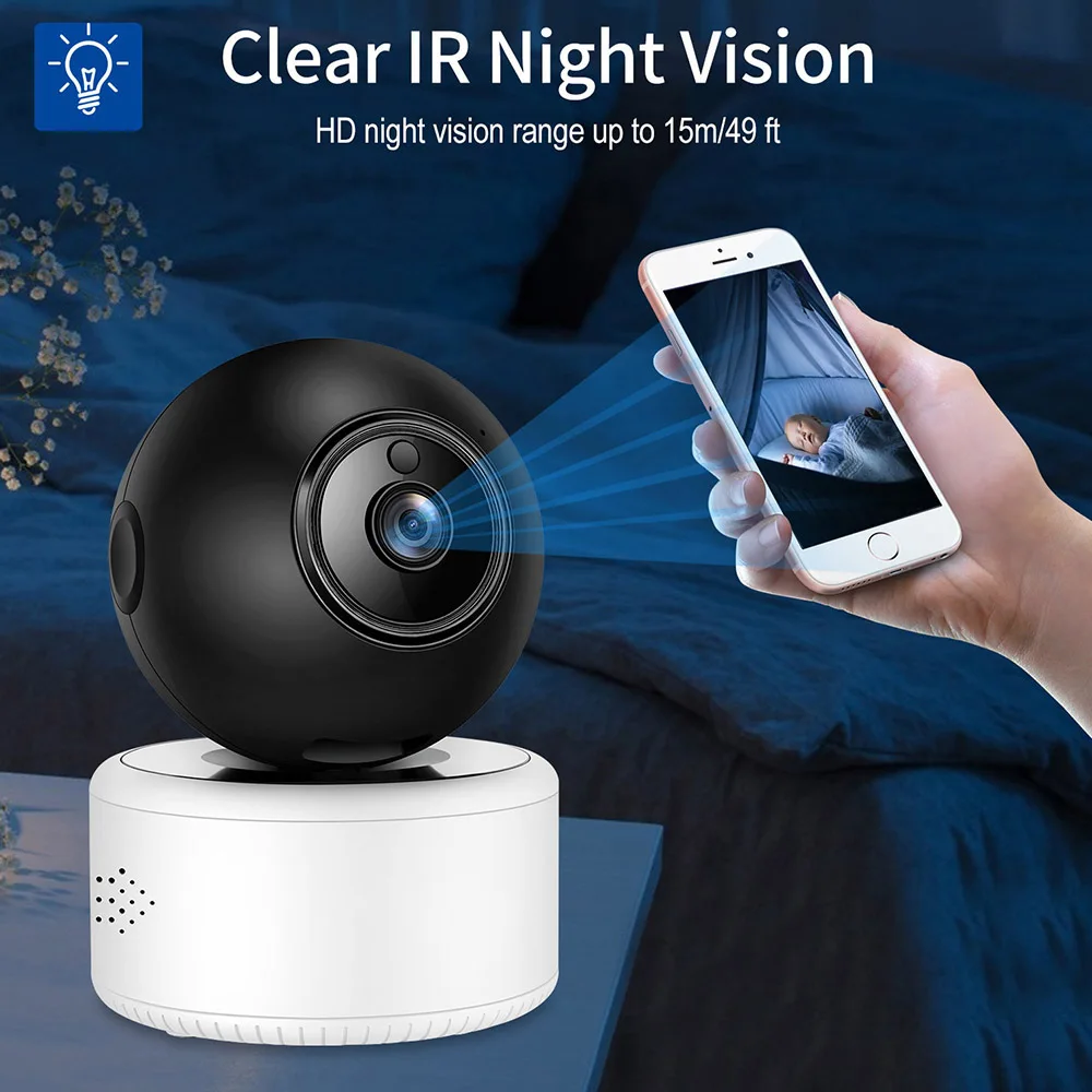 

1080P AI Cloud Wifi IP Camera Smart Motion Tracking Wireless Home Security Pan Tilt Zoom Video Surveillance CCTV Wifi Camera