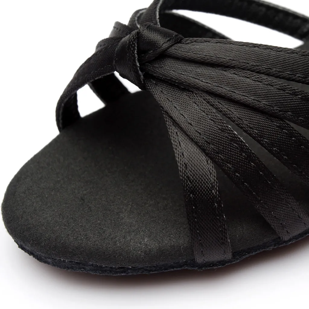 Women Sandals Fashion Dancing Rumba Waltz Prom Ballroom Latin Dance Summer Strap Buckle Shoes woman sandalia feminina | Обувь