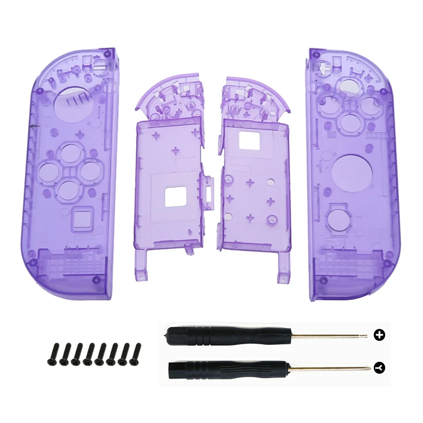 JCD прозрачный пластиковый корпус чехол для контроллера Nintendo Switch Joy Con ДЛЯ NS NX JoyCon