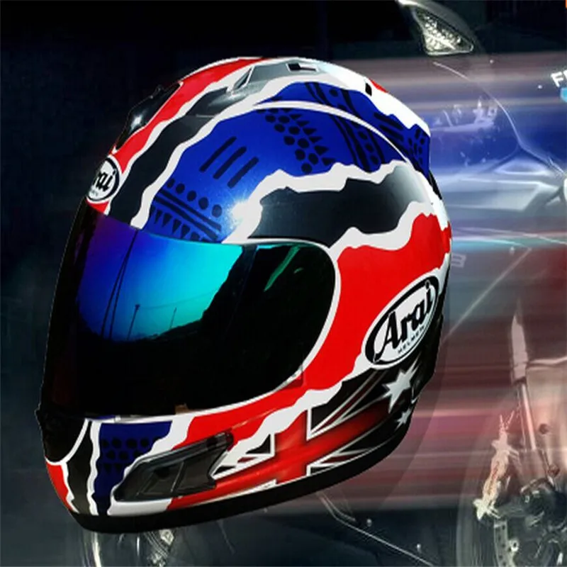 Arai синий и красный специальный анфас Arai шлем мотоциклетный шлем