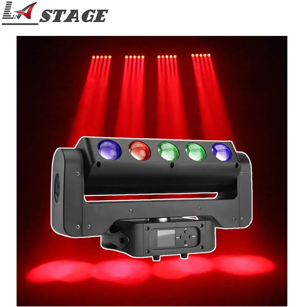 

New Stage Lighting 5X40W RGBW 4in1 Led Beam SMD RGB Strobe Moving Head Light DJ Lights For KTV Club Live Shows Bars Concert
