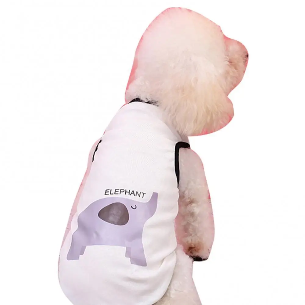 

Жилет с мультяшным рисунком животных, кошка, собака, щенок, модная дышащая одежда для маленьких собак, футболки, костюмы