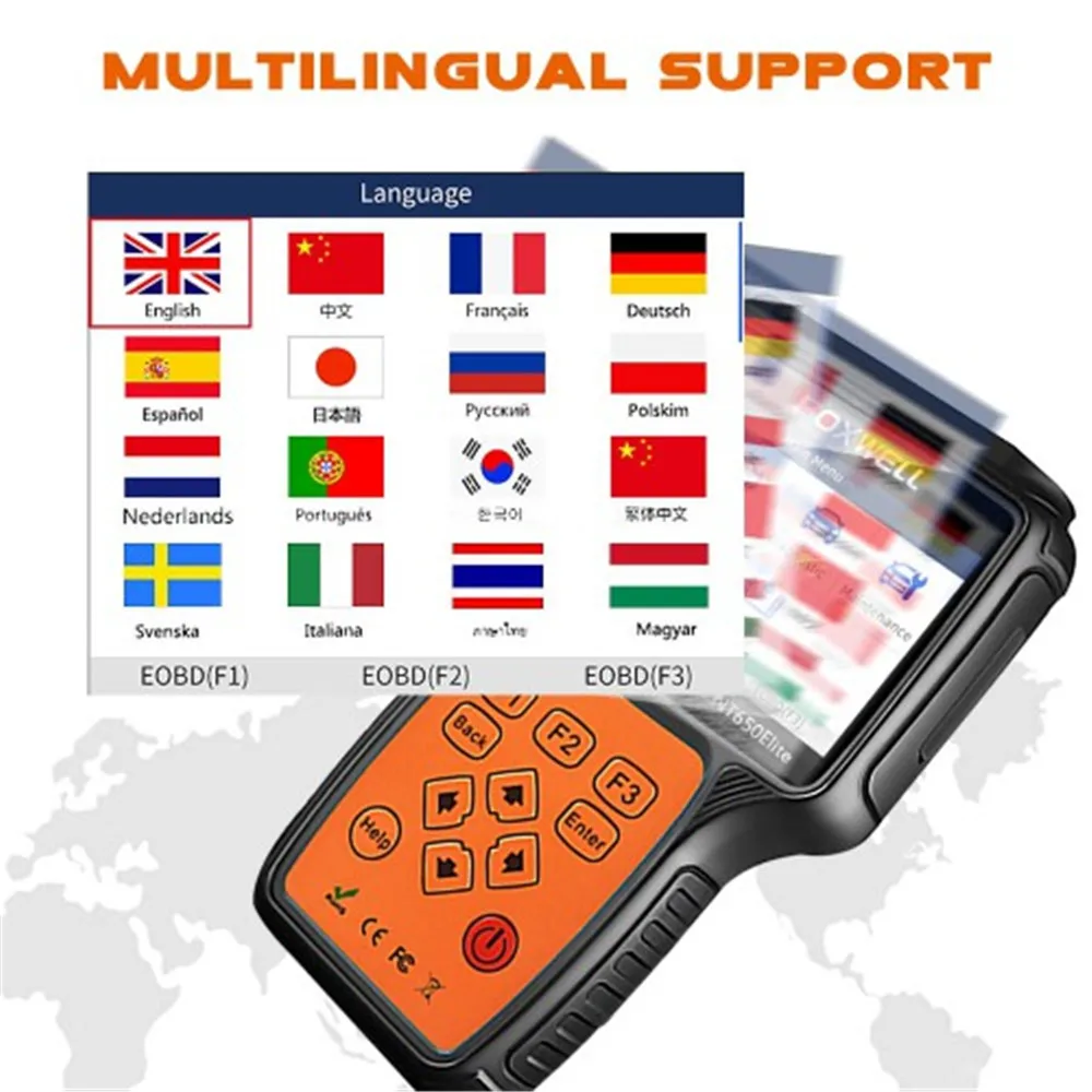 Foxwell NT650 Elite All делает сервис с 11 специальной функцией обновленной версии NT650
