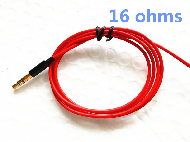 Diy наушники pk1 pk2 SR2 16 Ом/32 Ом/150 Ом TPE провод - Цвет: red color 16ohms