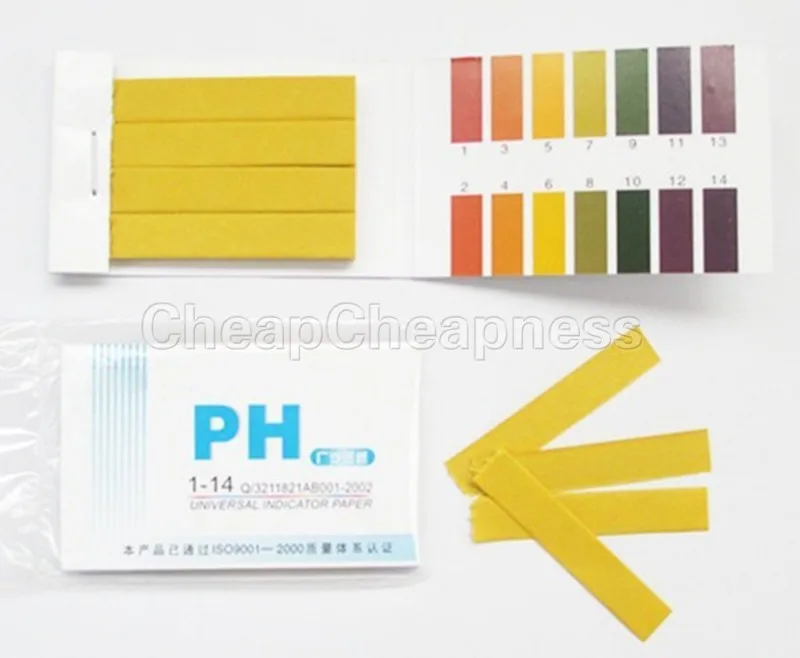 

80-800Strips 031N 358A Full Range PH Alkaline Acid 1-14 Test Paper Water Litmus Testing Kit For Watery Cosmetics Urine Soil