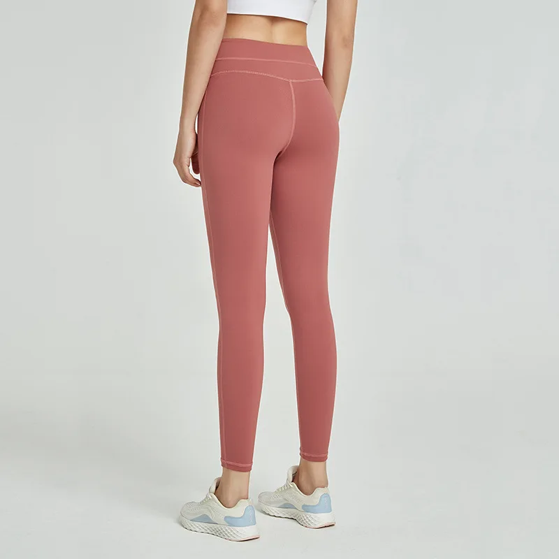 Oyoo высокие эластичные зеленые спортивные Леггинсы для кожи с высокой талией