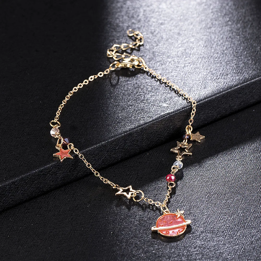 Браслет с изображением Галактики изящное Ювелирное Украшение со звездами