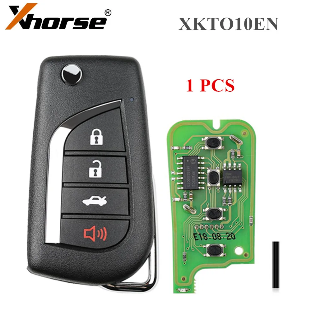 XHORSE XKTO10EN TO Y.T Style(Flip 4BTN) проводной универсальный дистанционный брелок 4 кнопки для