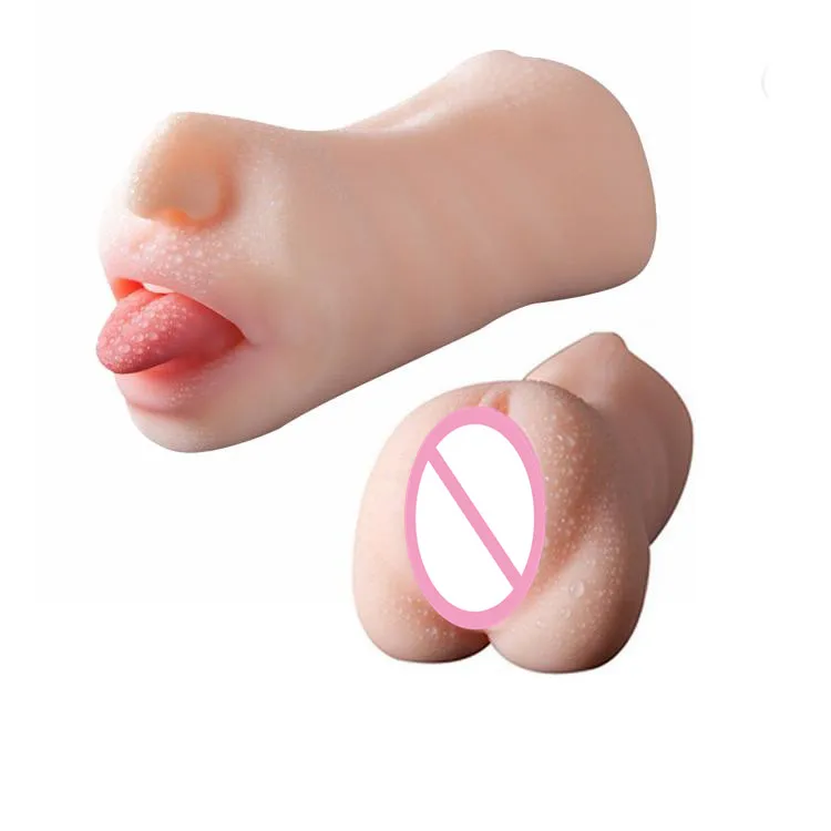 Мужской мастурбатор Карманная киска из силикона Вагинальная оральная игрушка, реалистичные секс-куклы для мужчин, Мастурбационная надувная кукла.