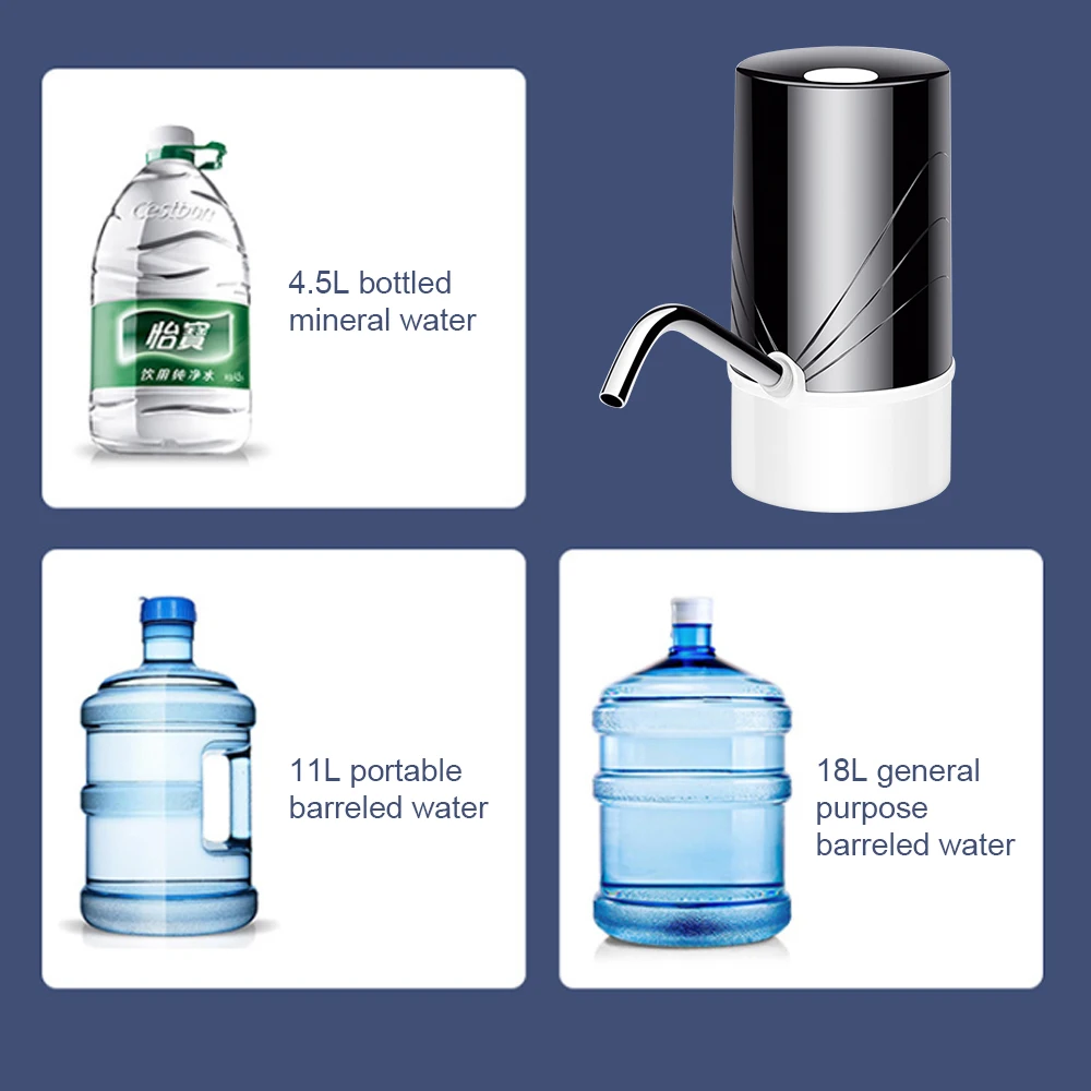 Бытовой автоматический Электрический водяной насос Кнопка диспенсер галлон