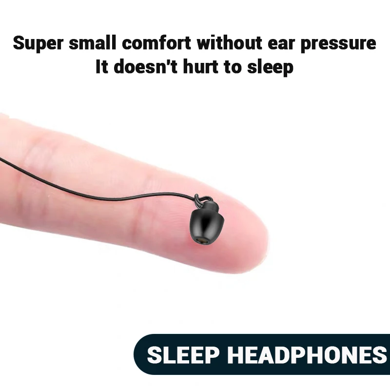 Фото Наушники ASMR Hifi, гарнитура с шумоподавлением, наушники-вкладыши для сна, мягкая силиконовая гарнитура, провод из ТПЭ, наушники-вкладыши без д... №2