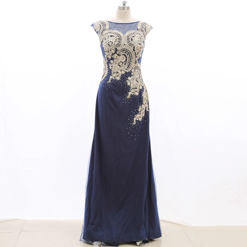 

Kiss White Bridal Stock Clean Lace Blue Prom Dress Long210220-011
